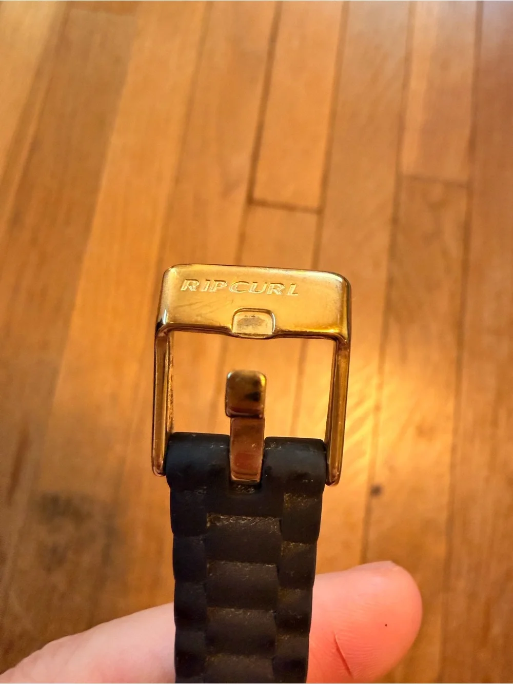 Rip Curl Black Watch with Gold Accents